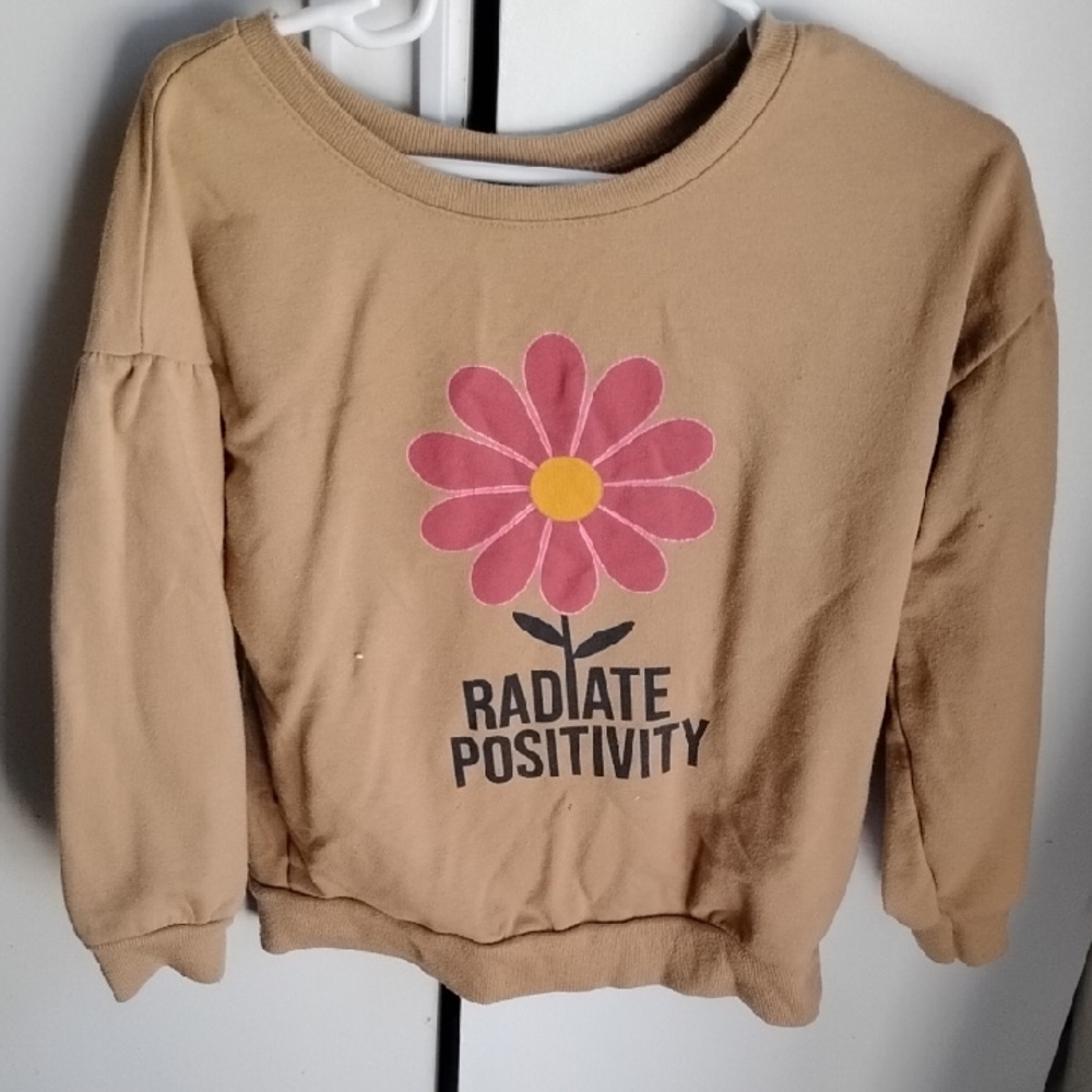 Garanimals Tan Sweatshirt with Pink Flower